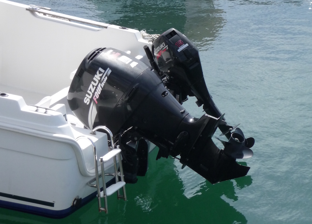 MINUS ONE Motor fueraborda 4 HP 4 Tiempos Motor de Barco de Pesca Motor de Barco Sistema de refrigeración por Aire CDI 52cc